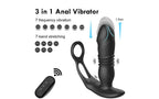 NANMA Corporation X MEN Thrusting Silicone Butt Plug With Cock Ring & Remote NANMA Corporation