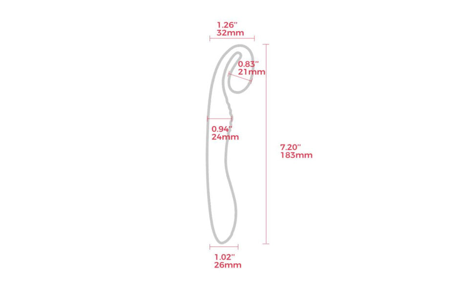 Arosum G Snuggle Ultrasoft Sprout Shaped Unisex Rechargeable G Spot Vibrator Arosum