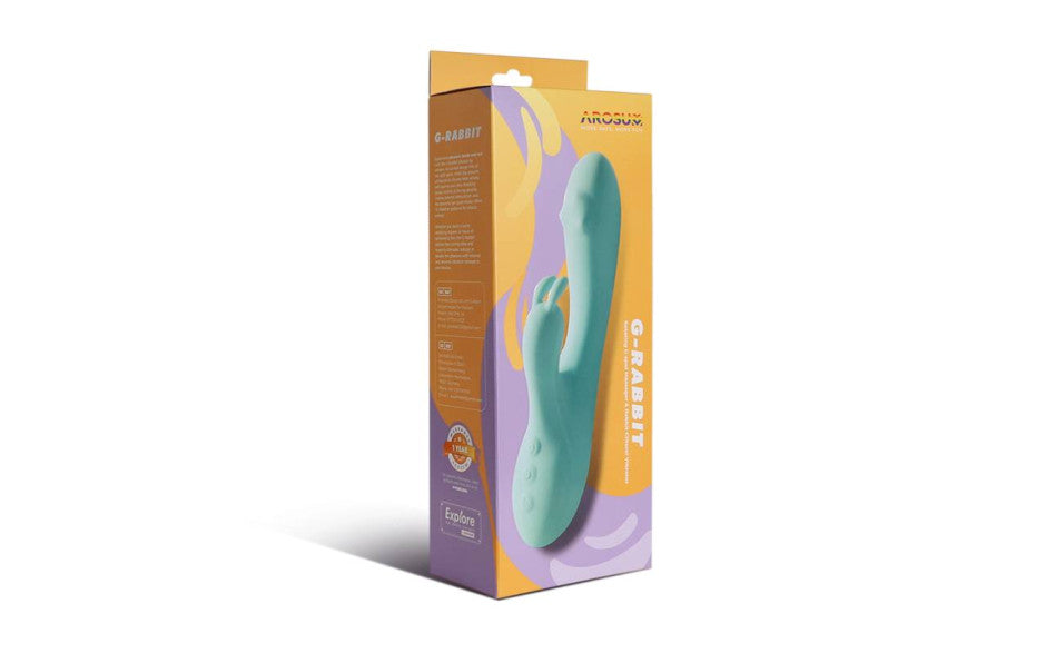 Arosum G Rabbit Rotating G Spot & Clitoral Vibrator Arosum