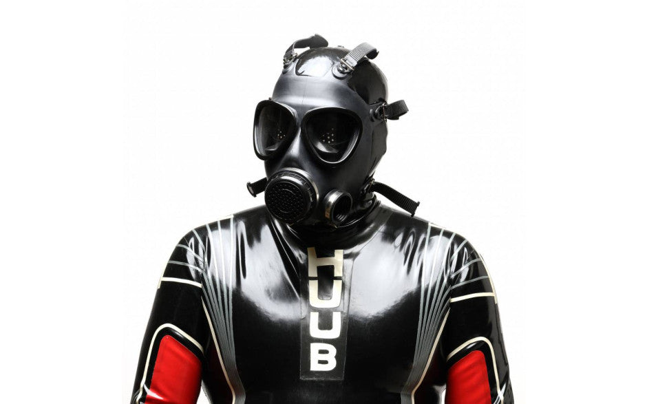 XTRM Military Adjustable Strap Rubber Gas Mask Secondary image