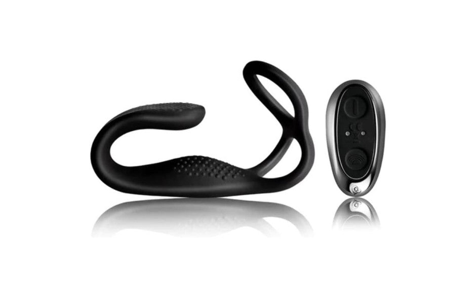 Rocks Off The Vibe Dual Stimulation Pleasure Set Cock Balls & Anal Stimulator Rocks Off