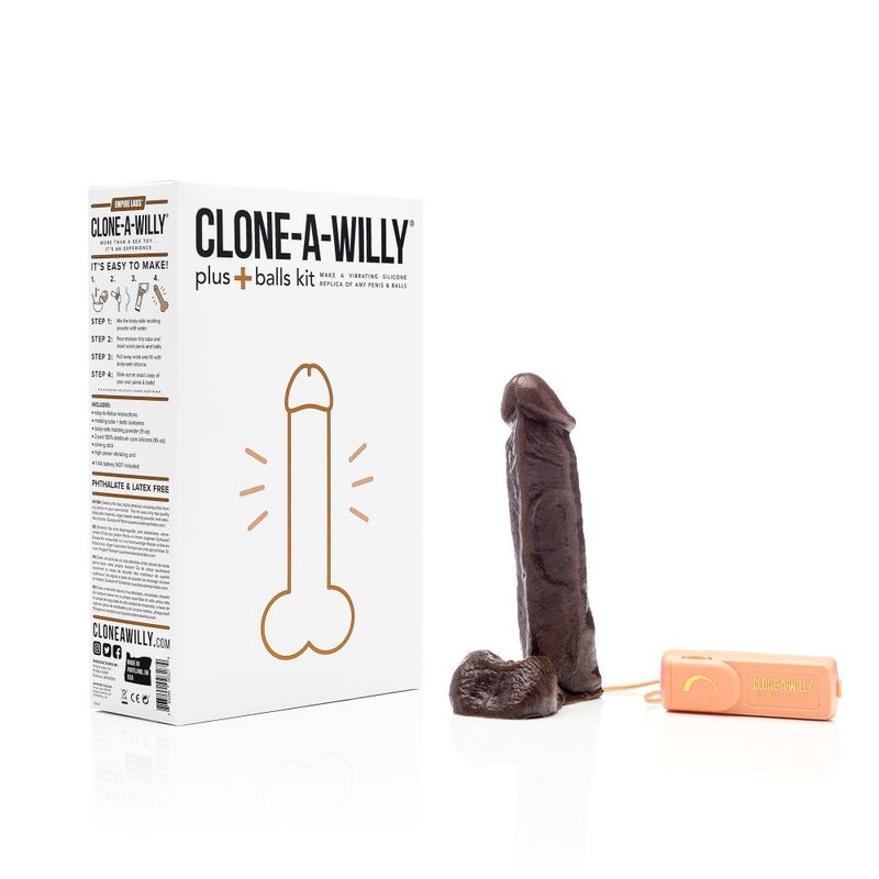 Clone a Willy Plus Balls Kit Deep Skin Tone Clone a Willy
