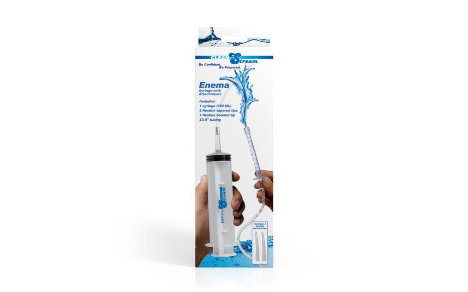 XR Brands CleanStream Enema Syringe With Attachments XR Brands