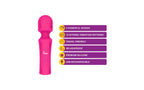 Viben Mighty Muse Vibrating Body Wand Massager Hot Pink Viben