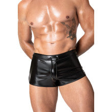 Noir Handmade Frenzy Sexy Tight Fitting Mens Shorts Secondary image