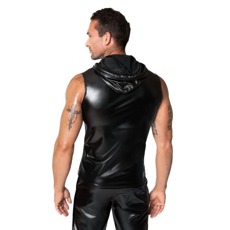 Noir Frenzy Sleeveless Hoodie Noir Main image