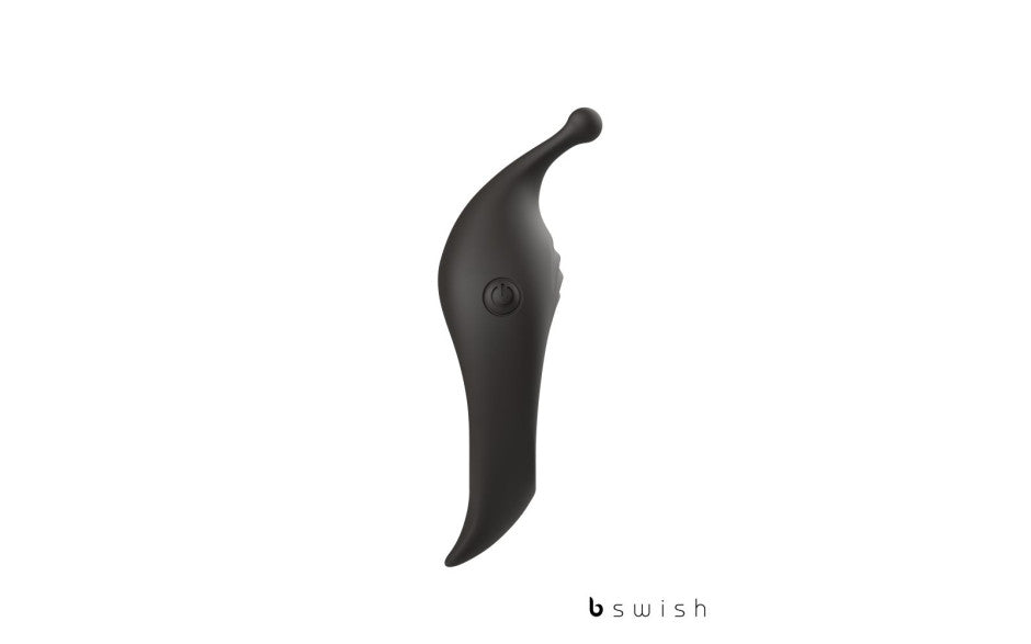 B Swish BCharmed Rhythm Infinite Deluxe Vibrating Cock Ring Black B Swish