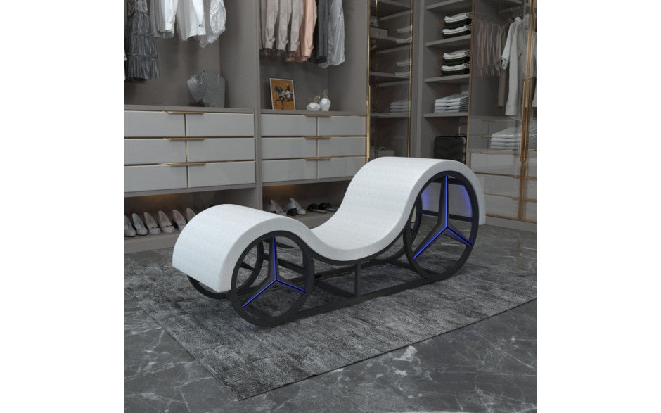 Daytona Kama Sutra Mebon Chaise Love Lounge With Metal Frame & LED Daytona Main image