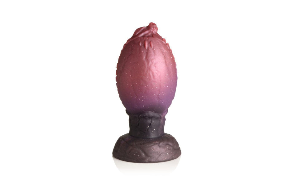 XR Brands Creature Cocks Dragon Hatch Silicone Egg Fantasy Dong Secondary image