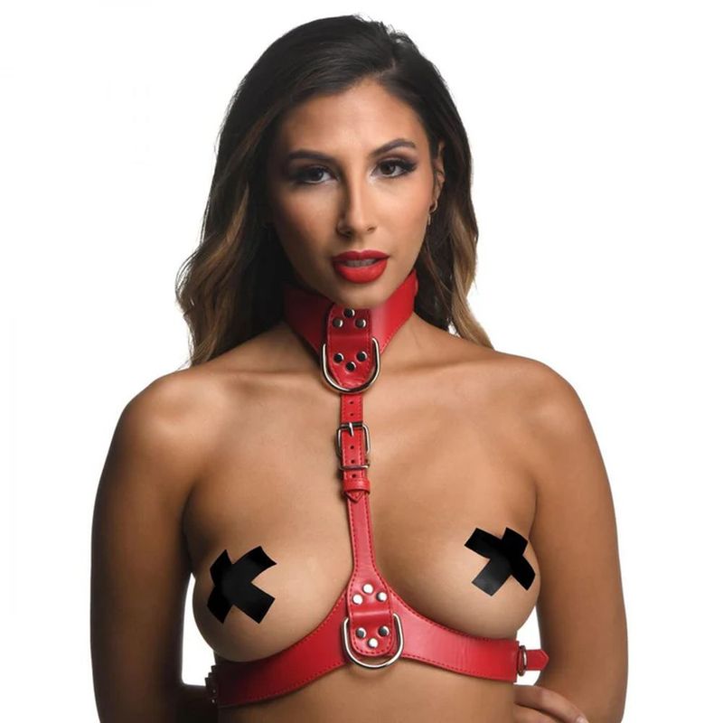 Strict Red Female Chest Harness M / L Strict