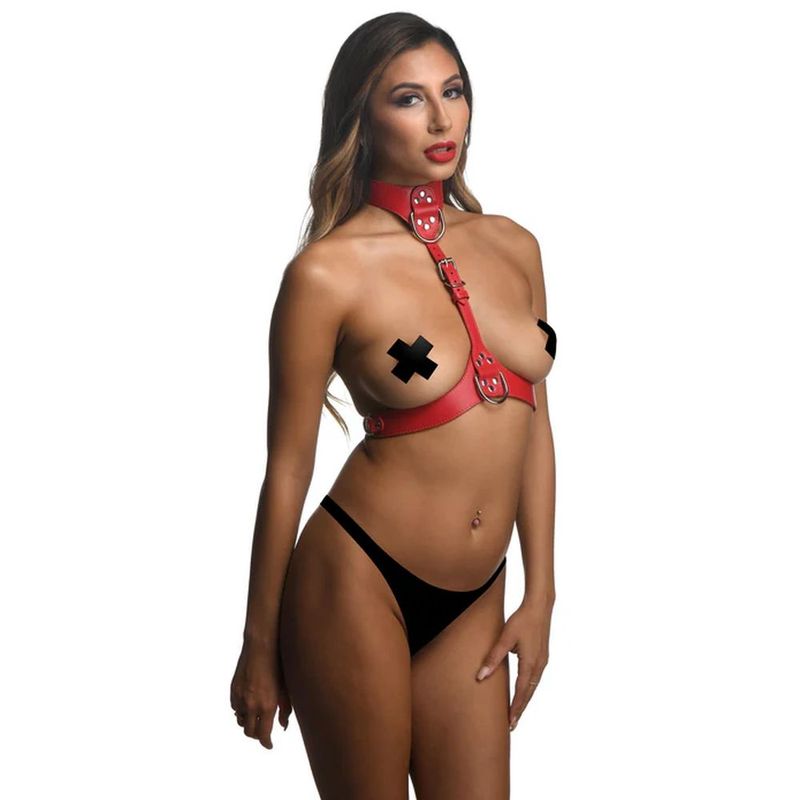 Strict Red Female Chest Harness M / L Strict