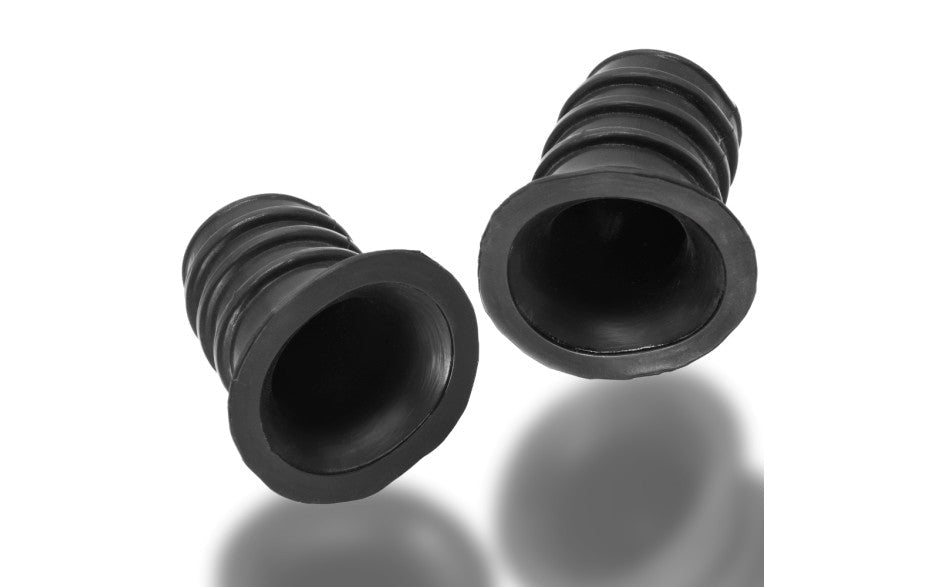 OxBalls Ribnibs Curved Springy Ribbed Nipple Suckers Night Edition Secondary image