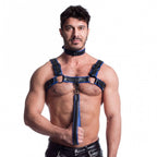 Sport Fucker Vegan Bulldog Harness Black / Blue M / L Sport Fucker