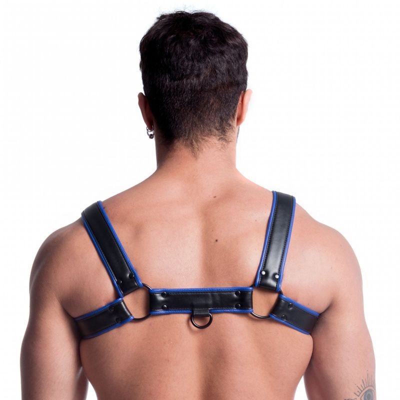 Sport Fucker Vegan Bulldog Harness Black / Blue M / L Sport Fucker