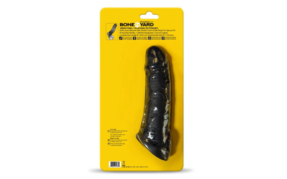 C1R Releasing Boneyard Vibrating Silicone Penis Extender Secondary image
