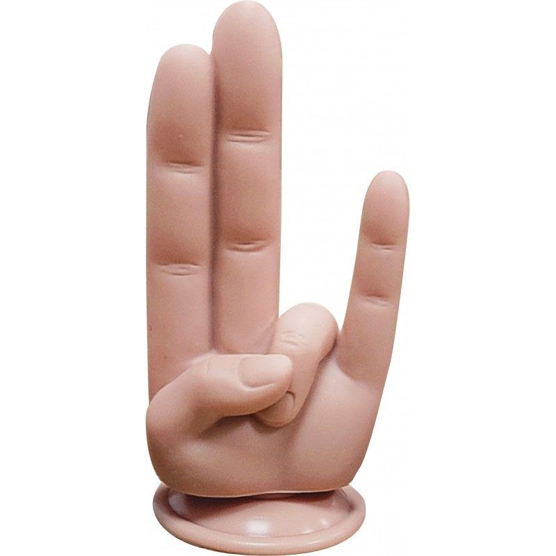 Hott Products Finger Fest The Shocker Dildo Flesh Hott Products Main image