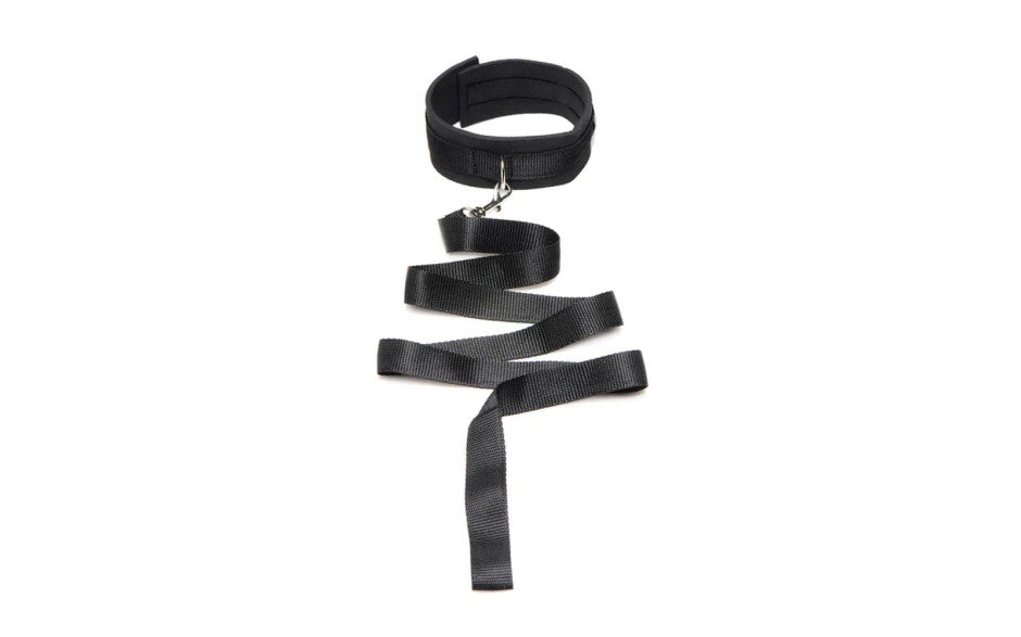 XR Brands Frisky Neoprene Collar & Leash Set Black XR Brands
