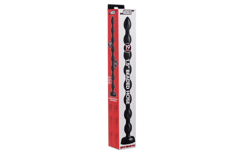 XR Brands Hosed Beaded Textured Anal Snake Beads 19 Inch XR Brands