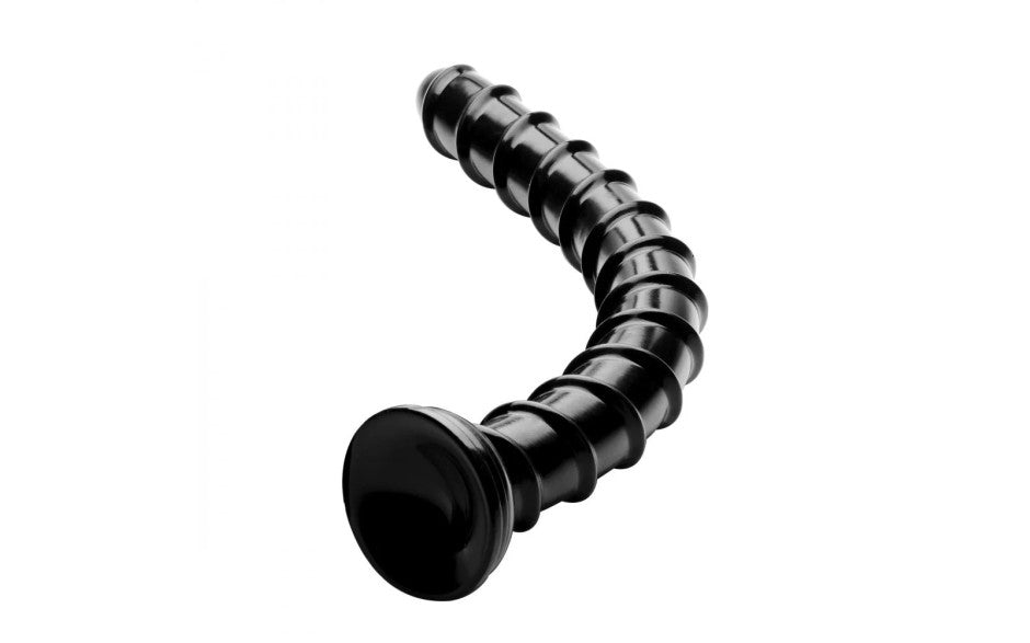 XR Brands Hosed Swirl Thick Anal Snake Large Dildo 18 Inch XR Brands