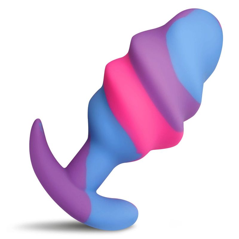 Creature Cocks Unicorn Swirl Silicone Butt Plug Large Creature Cocks Main image