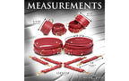 XR Brands Master Series Crimson Captive Thigh Wrist Ankle Hog Tie Restraints XR Brands