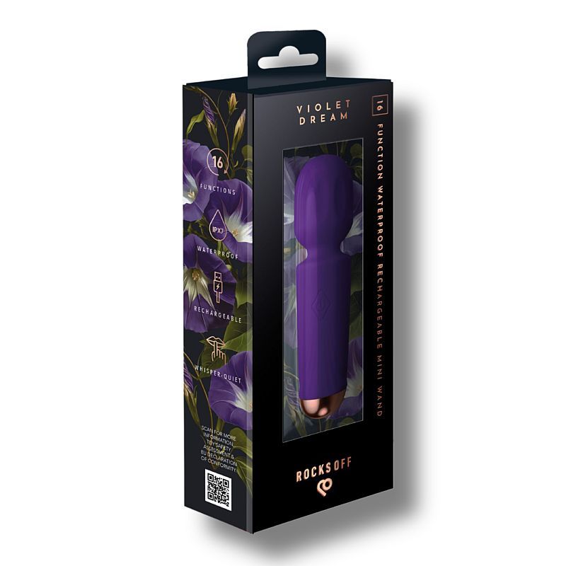 Rocks Off Rechargeable 16 Mode Silicone Mini Wand Rocks Off