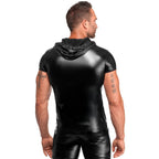 Noir Vexen Hooded T Shirt Noir