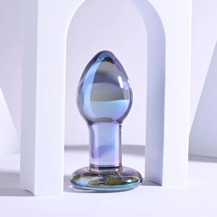 Playboy Pleasure JEWELS PLUG Glass Butt Plug 8.5cm Clear Playboy Pleasure