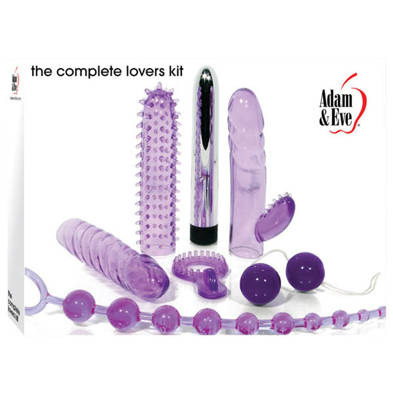 Adam & Eve The Complete Lovers Kit 7 Piece Set Purple Adam & Eve Main image