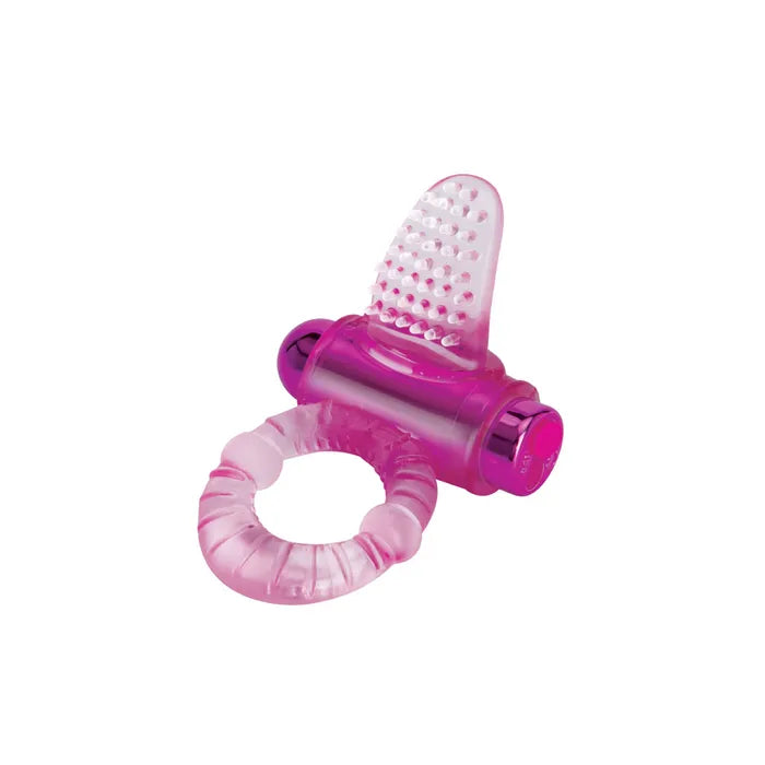 Bodywand Rechargeable Lick It Pleasure Ring USB Rechargeable Vibrating Cock Ring Pink Secondary image