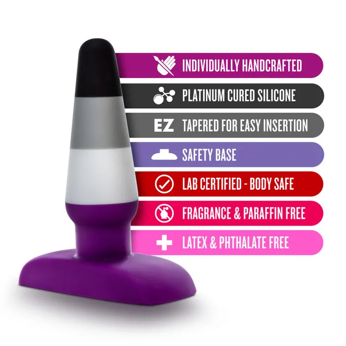 Blush Novelties Avant Pride P7 Ace Coloured Butt Plug Blush Novelties