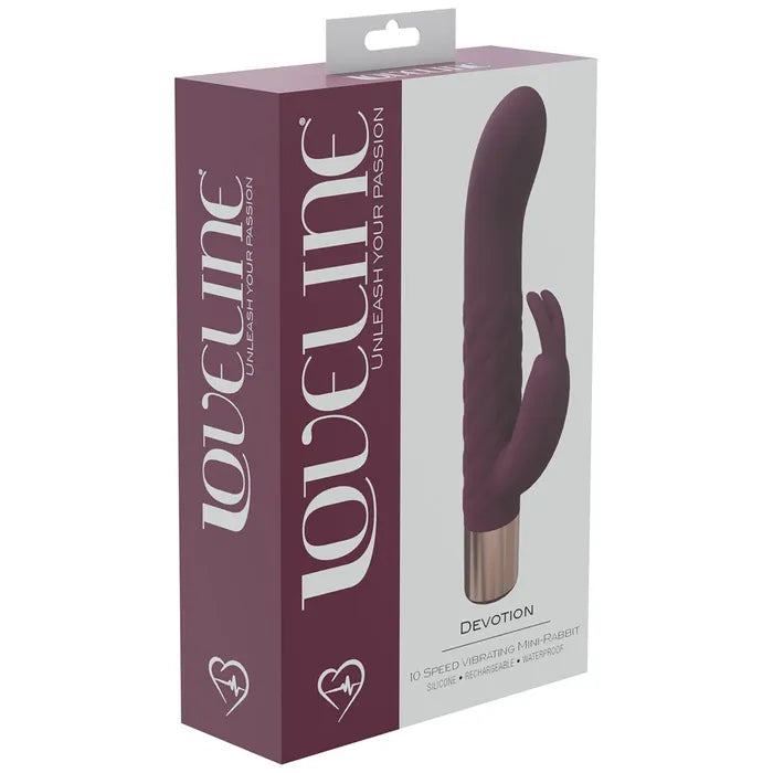 Shots Toys LOVELINE Devotion USB Rechargeable Rabbit Vibrator 14.2cm Shots Toys