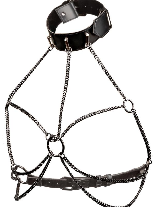 CalExotics Euphoria Collection Multi Chain Collar Harness Secondary image
