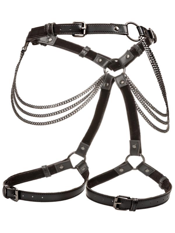 CalExotics Euphoria Collection Plus Size Multi Chain Thigh Harness Secondary image
