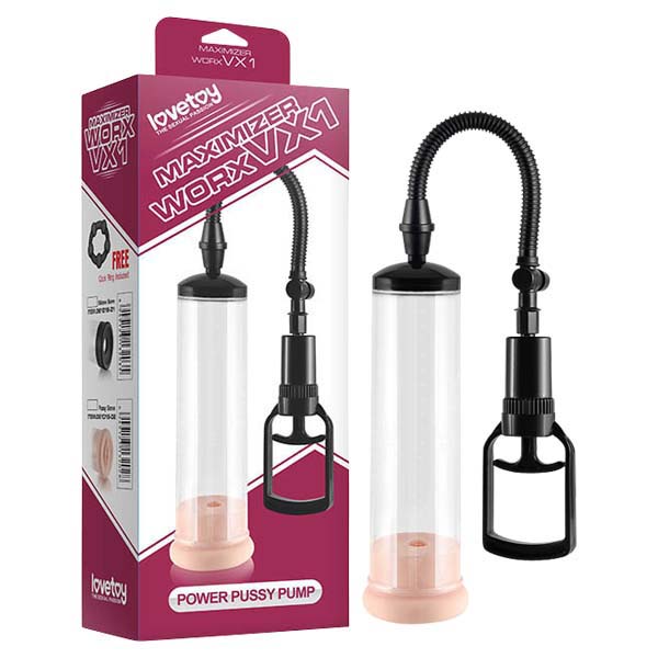 Lovetoy Maximizer Worx VX1 Penis Pump With Vagina Sleeve & Cock Ring Lovetoy