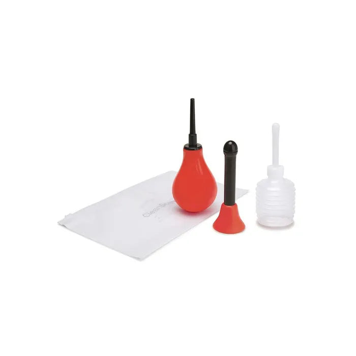 Xgen Products CleanScene 5 Piece Anal Douche Set With Classic & Flared Tips 200ml Capacity With Free Travel Douche Included Xgen Products