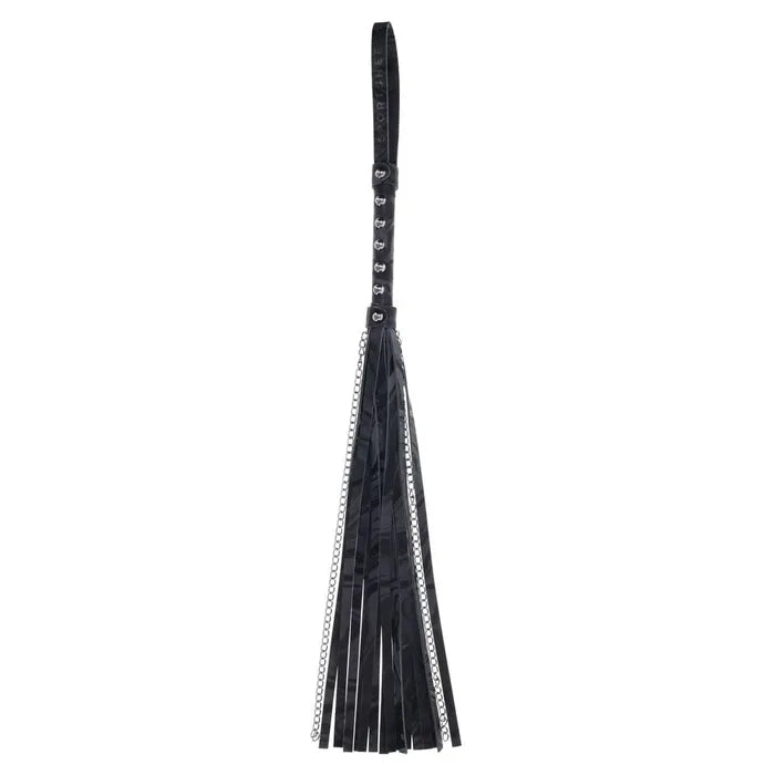 SPORTSHEETS Velvet Noir Chain Flogger Flogger Whip 43cm Black Secondary image
