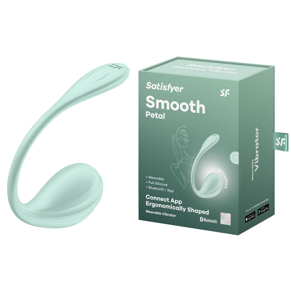 Satisfyer Smooth Petal USB Rechargeable Wearable Stimulator With App Control Satisfyer