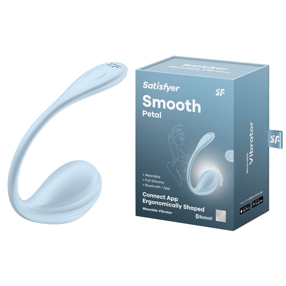 Satisfyer Smooth Petal USB Rechargeable Wearable Stimulator With App Control Satisfyer