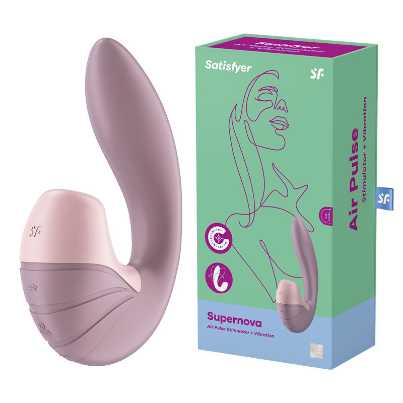 Satisfyer Supernova Old Rose USB Rechargeable Vibrator With Air Pulsation Satisfyer Main image