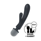 Satisfyer Triple Lover USB Rechargeable Rabbit Vibrator & Massage Wand Satisfyer