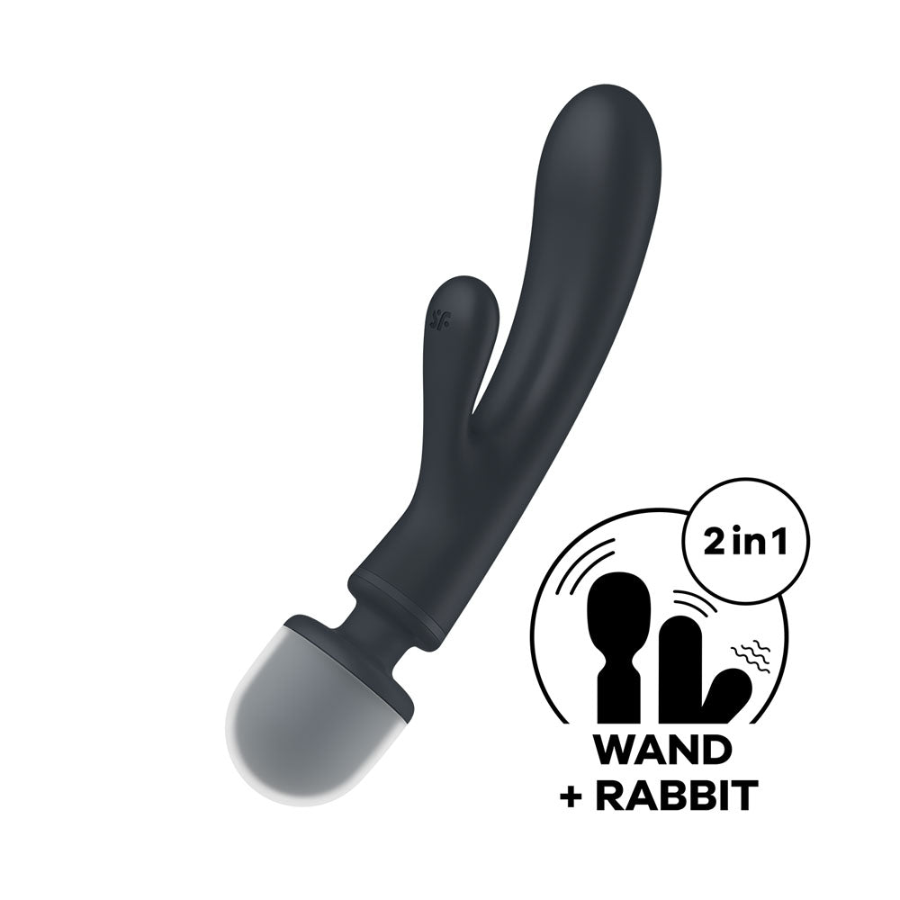 Satisfyer Triple Lover USB Rechargeable Rabbit Vibrator & Massage Wand Satisfyer