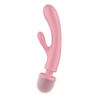 Satisfyer Triple Lover USB Rechargeable Rabbit Vibrator & Massage Wand Satisfyer