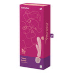 Satisfyer Triple Lover USB Rechargeable Rabbit Vibrator & Massage Wand Satisfyer