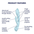 Satisfyer Triple Oh USB Rechargeable Rabbit Vibrator Satisfyer