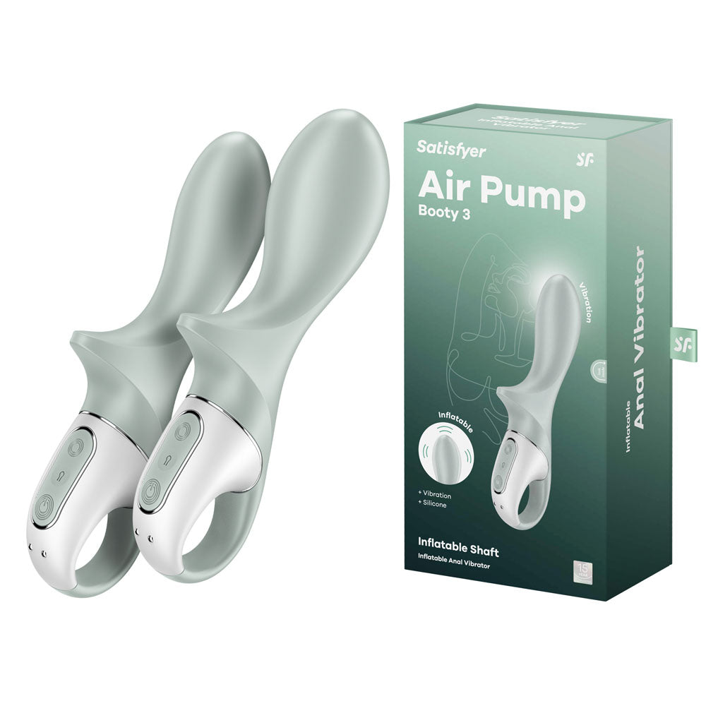 Satisfyer Air Pump Booty 3 USB Rechargeable Inflatable Anal Vibrator Satisfyer