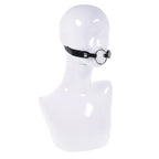 EDGE Interchangeable Ring Gag Mouth Gag Restraint With 2 Interchangeable Pieces Black Sportsheets