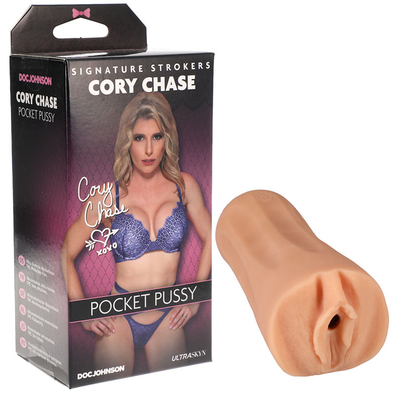 Doc Johnson Cory Chase UltraSkyn Pocket Pussy Vagina Stroker Flesh Doc Johnson