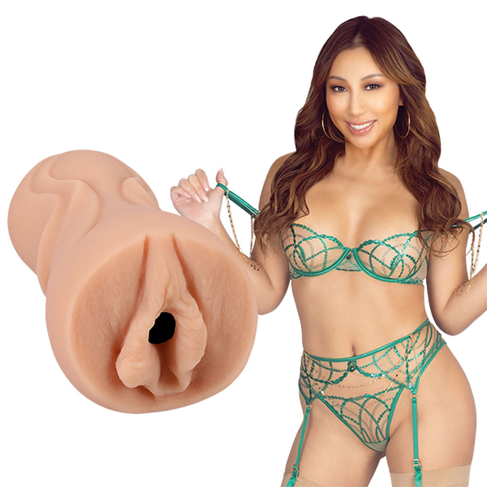 Doc Johnson Signature Strokers Nicole Doshi Vagina Stroker Flesh Doc Johnson