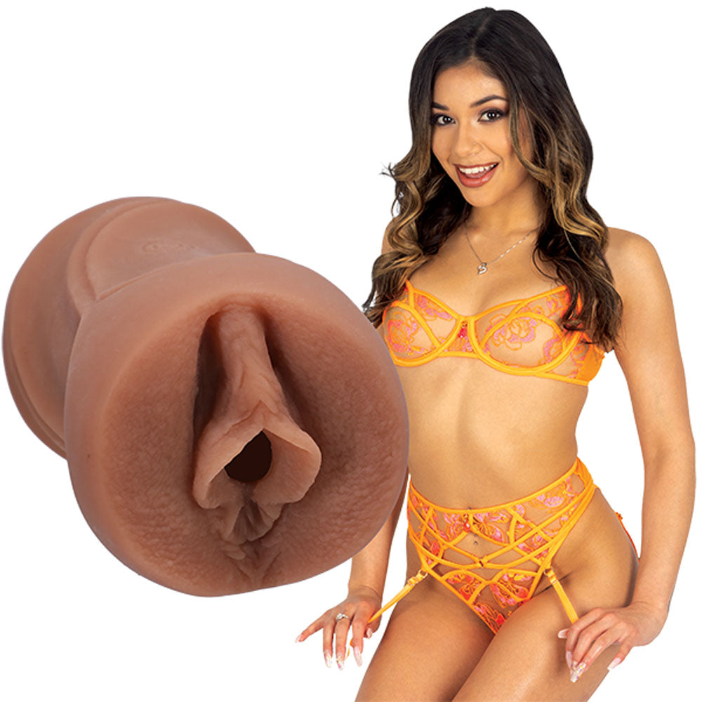 Doc Johnson Signature Strokers Xxlayna Marie Vagina Stroker Tan Doc Johnson Main image